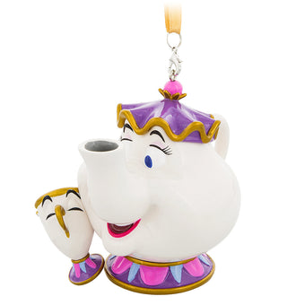 Disney Parks Mrs. Potts & Chip Christmas Holiday Ornament New with Tags