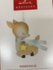 Hallmark 2022 Godchild Deer Porcelain Christmas Ornament New With Box