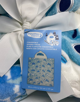 Disney Parks Expedition Everest Yeti Convertible Hooded Throw New with Tag