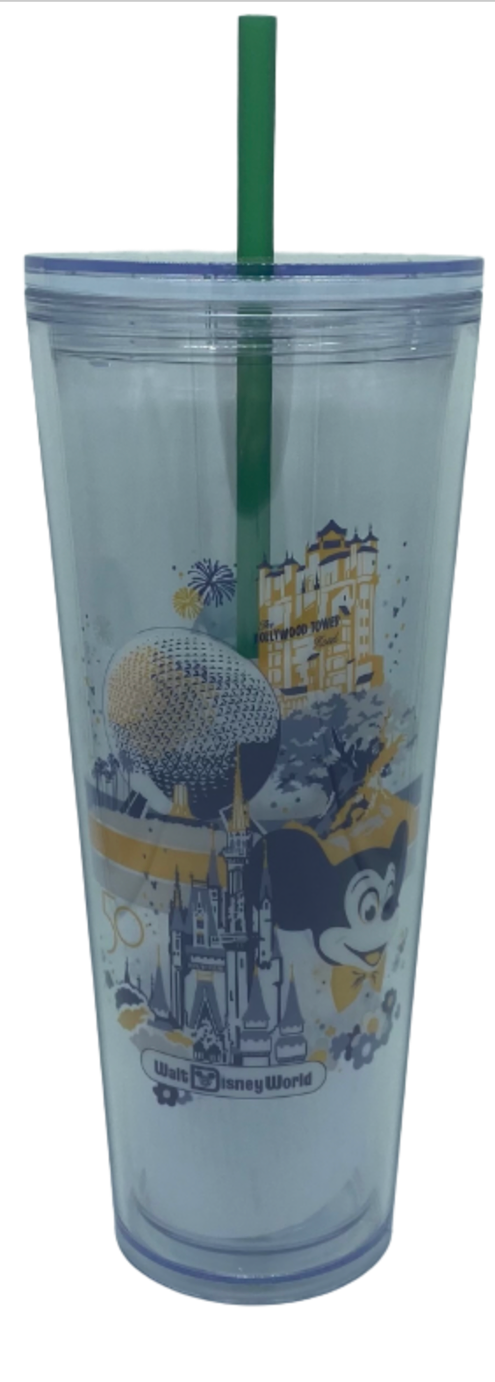 Disney Parks Starbucks Walt Disney World 50th Parks Icons Tumbler with Straw New