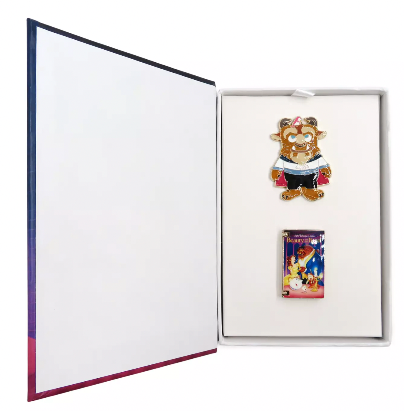 Disney Beauty and the Beast VHS Pin Set Limited Release New