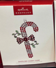 Hallmark 2022 Dazzling Candy Cane Metal Christmas Ornament New With Box