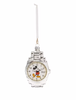 Disney Sketchbook Mickey Watch Glass Hanging Christmas Ornament New with Tag