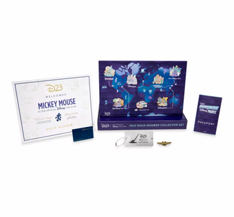 Disney D23 Exclusive Gold Member Collector Mickey Parks Pin Set 2022 New