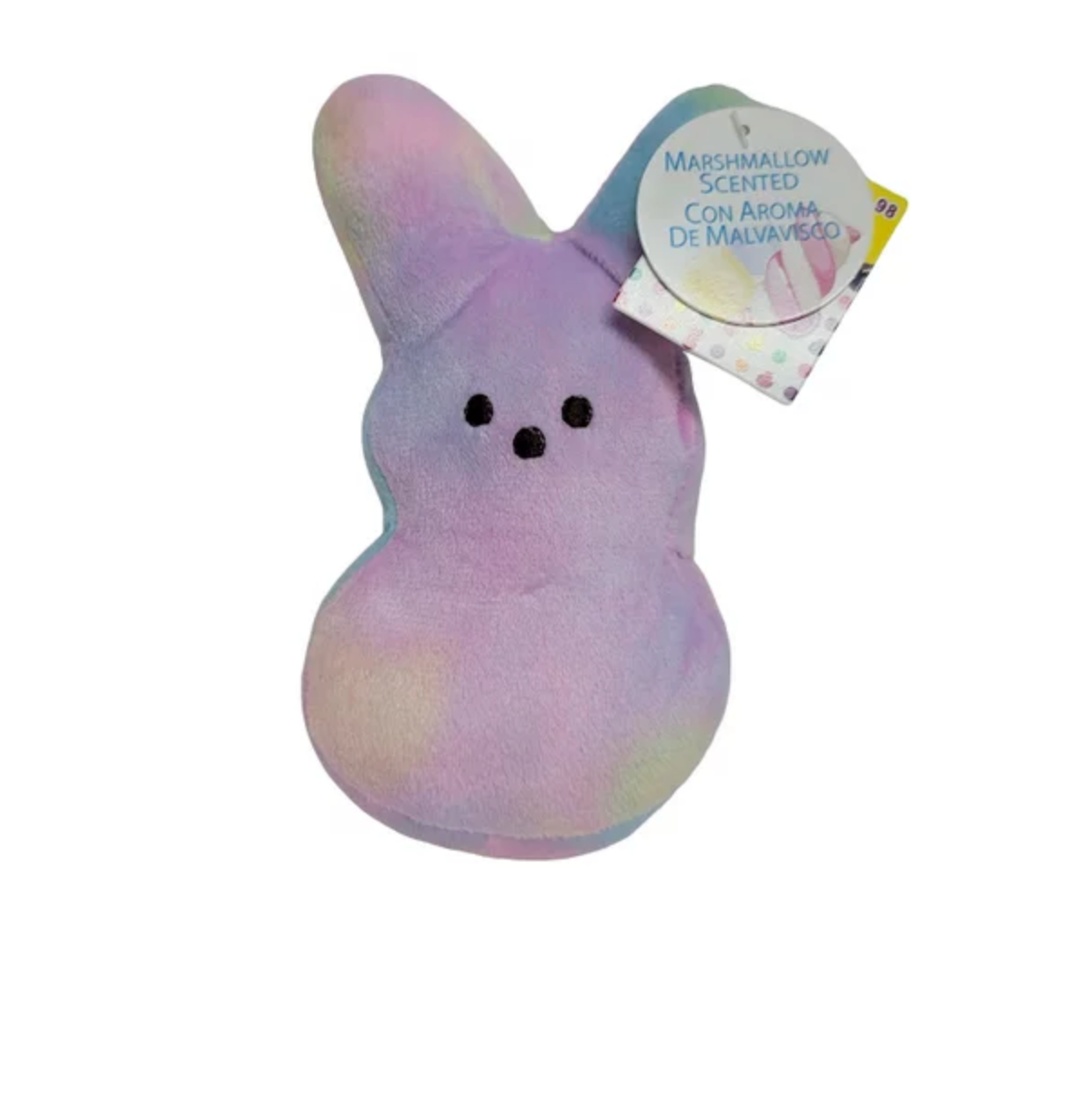 Peeps Easter Peep Rainbow Bunny Marshmallow Scented Plush New with Tag