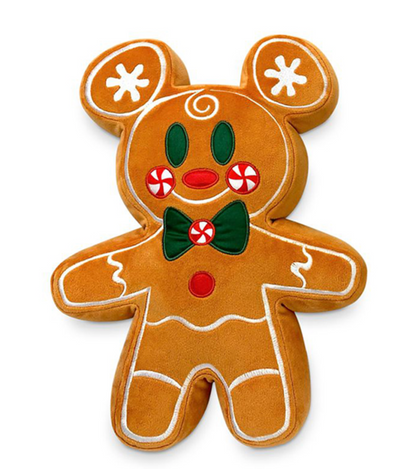 Disney Parks Holiday Mickey Mouse Gingerbread CookieScented Plush Small 12 New