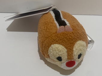 Disney Store Authentic Chip and Dale Chip Red Nose Tsum Tsum Plush New With Tags
