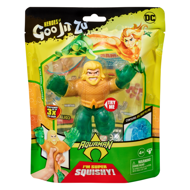 Disney DC Heroes of Goo Jit Zu Aquaman Hero Pack Toy New Sealed