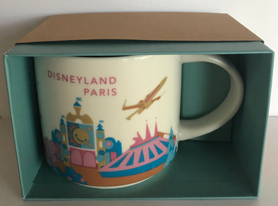 Starbucks You Are Here Disneyland Paris Classic Attractions Coffee Mug New