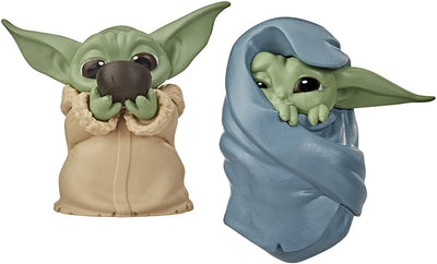 Disney The Child Sipping Soup Blanket Wrapped Star Wars The Mandalorian 2 1/4''