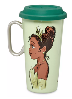 Disney The Princess and the Frog Tiana Travel Coffee Mug New With Tag