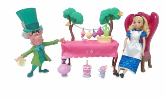Disney Alice in Wonderland Tea Party Classic Doll Play Set New with Box