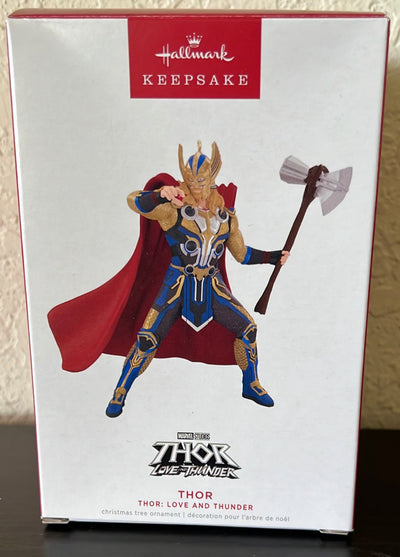 Hallmark 2022 Marvel Love and Thunder Thor Christmas Ornament New With Box