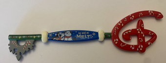 Disney Minnie Holiday You Make Me Melt Christmas Collectible Key New with Box