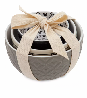 Disney Parks Homestead Mickey Icon Kitchen Nesting Bowls Set of 3 New with Tag