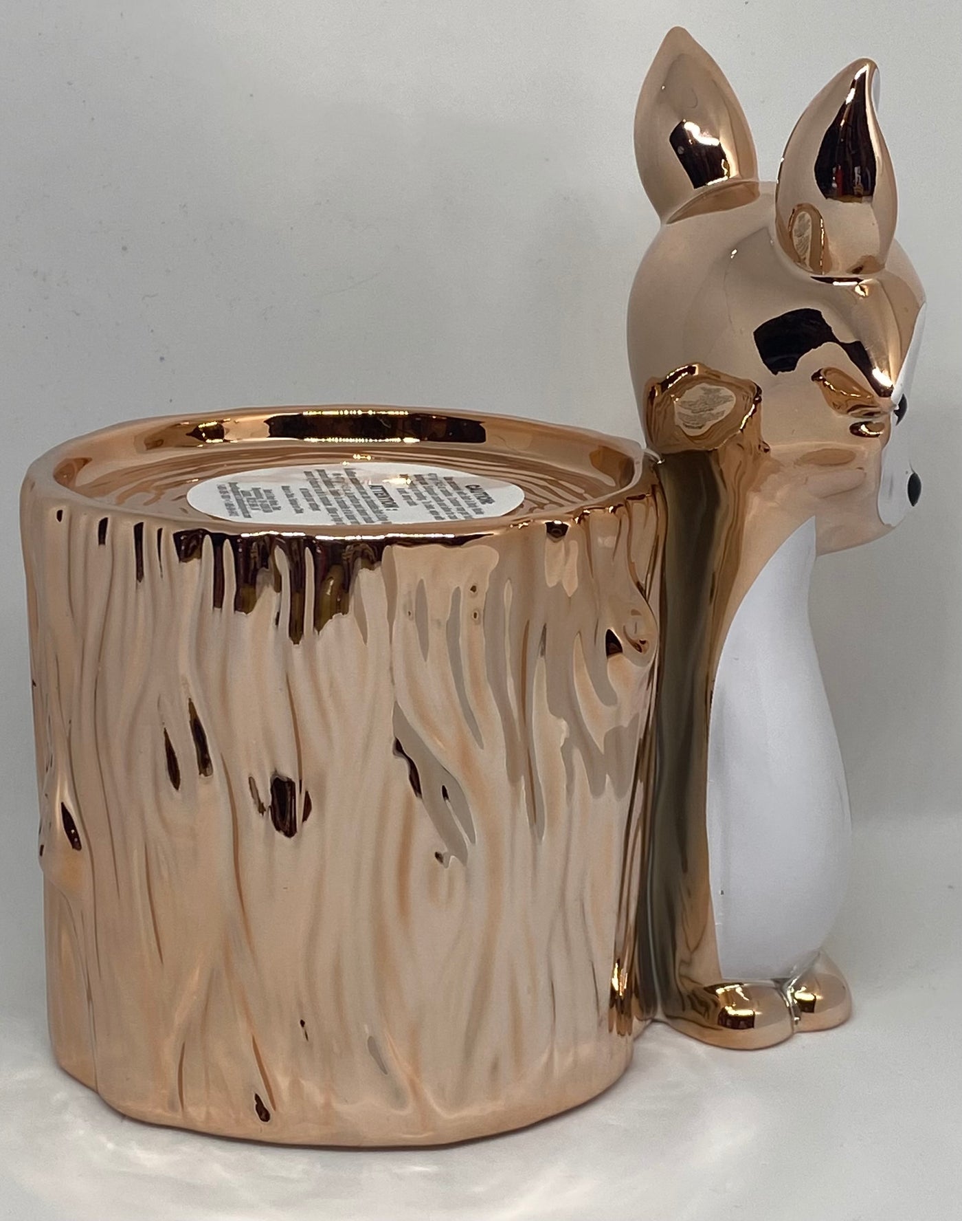 Bath and Body Works 2021 Pedestal Fox 3 Wick Candle Holder New