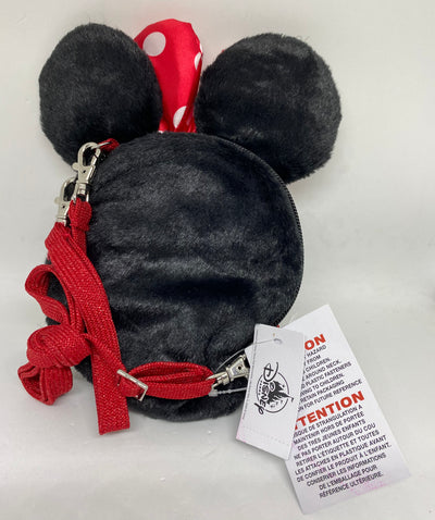 Disney Parks Minnie with Box Wristlet Bag Wallet Plush New with Tag