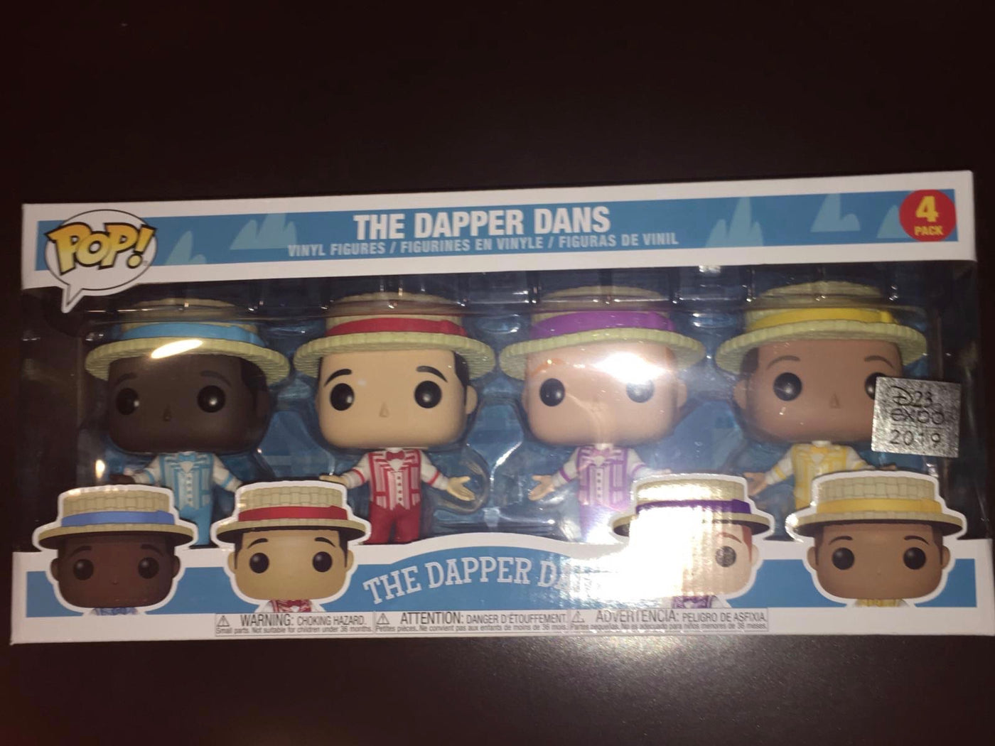 Disney D23 Expo 2019 Funko Pop Disneyland Dapper Dans Figure 4-Pack New w Box