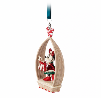 Disney Sketchbook Retro Minnie Holiday Joy Christmas Ornament New with Tag