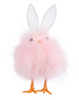 Happy Easter Decor Furry Chick Pink New with Tag