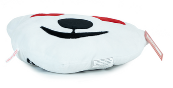 Authentic Coca-Cola Polar Bear Teeth Heart Eyes Emoji Pillow New with Tags
