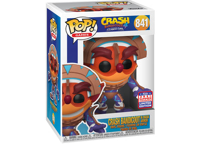 Funko POP! Games Crash Bandicoot About Time Crash in Mask Armor New With Box