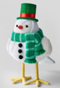 Target Fabric Bird Dressed as Snowman Christmas Decorative Figurine New