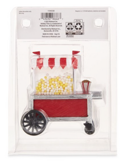 Holiday Time Popcorn Stand Christmas Figurine New With Box