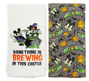 Disney Parks Halloween Something is Brewing in this Castle Kitchen Towel New Tag
