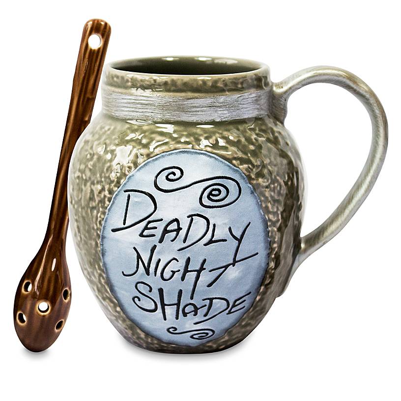 Disney The Nightmare Before Christmas Jack Deadly Night Shade Mug with Spoon New