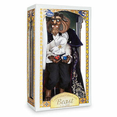 Disney Store Beauty and the Beast Limited Edition The Beast Doll New with Box