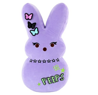 Peeps Easter Peep Bunny Purple Emo 15in Plush New with Tag