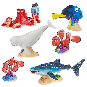 Disney Store Finding Dory Nemo Marlin Hank Bailey Play Set Cake Topper New