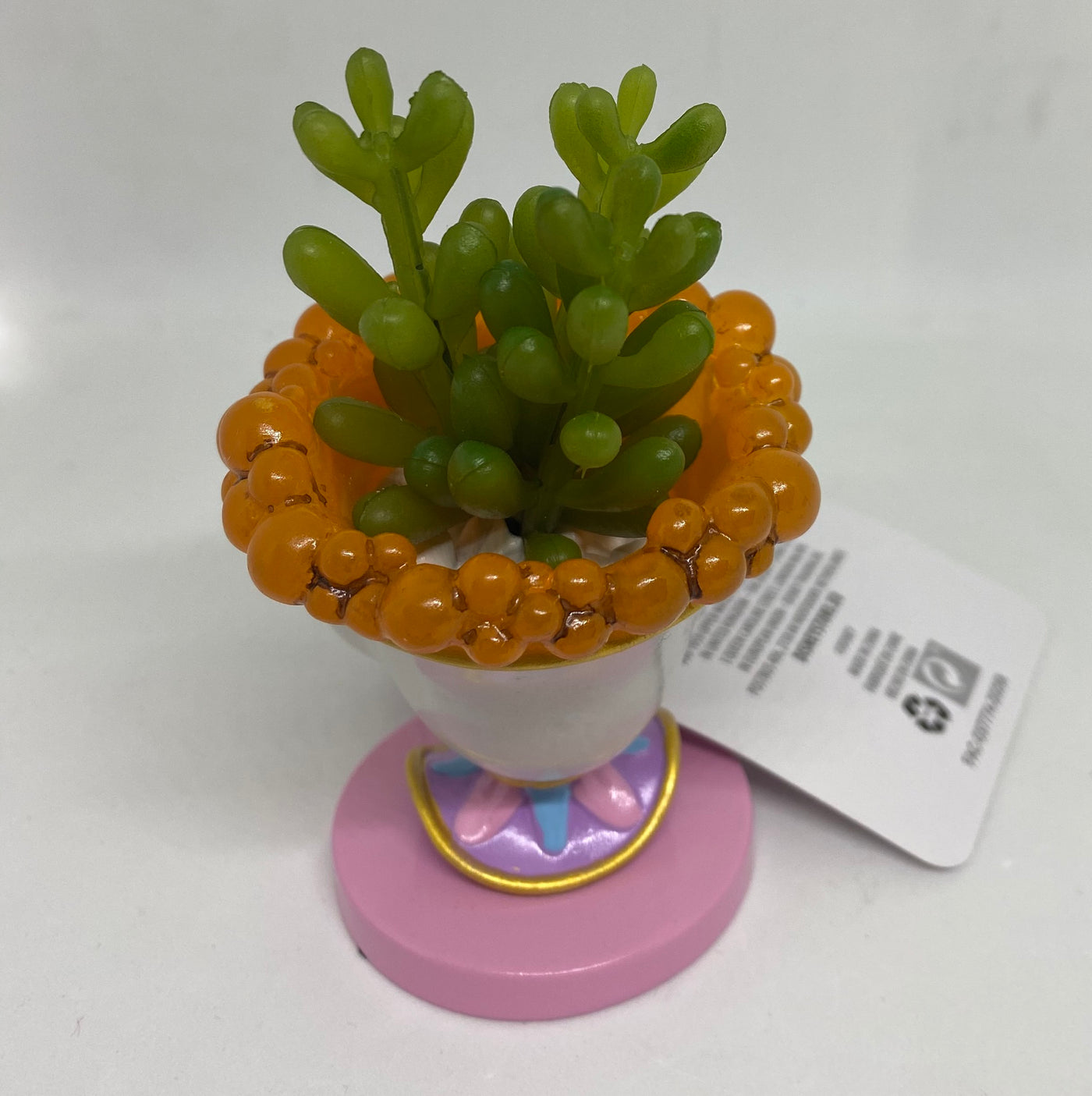 Disney Parks Beauty and the Beast Chip Faux Succulent New with Tag