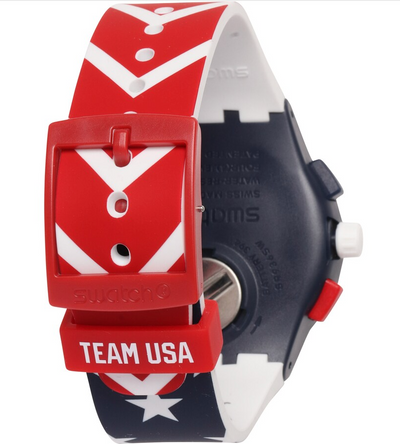 Swatch 2018 Winter Olympic Game United States Olympic Team Watch New with Case