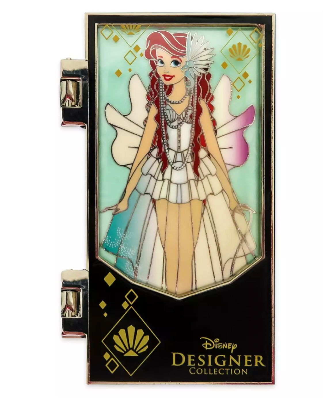 Disney Designer Ultimate Princess Collection Ariel Hinged Pin Limited New Card