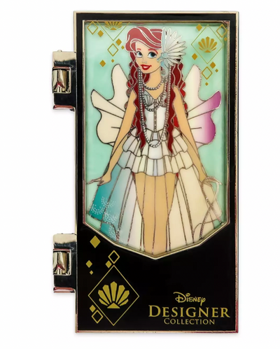 Disney Designer Ultimate Princess Collection Ariel Hinged Pin Limited New Card