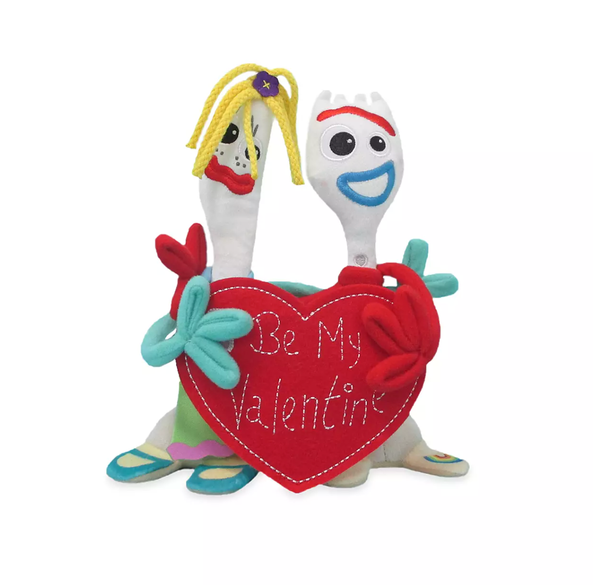 Disney Store 2021 Forky and Karen Beverly Valentine's Day Plush New with Tag