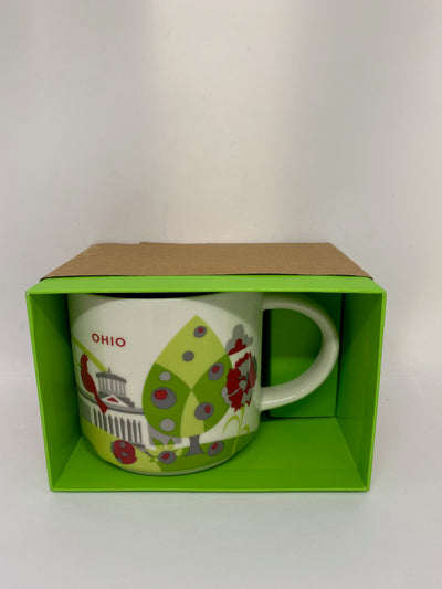 Starbucks You Are Here Collection Ohio Ceramic Coffee Mug New with Box