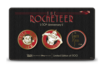 Disney D23 Gold Member The Rocketeer 30th Pin Set Limited Edition New with Tin