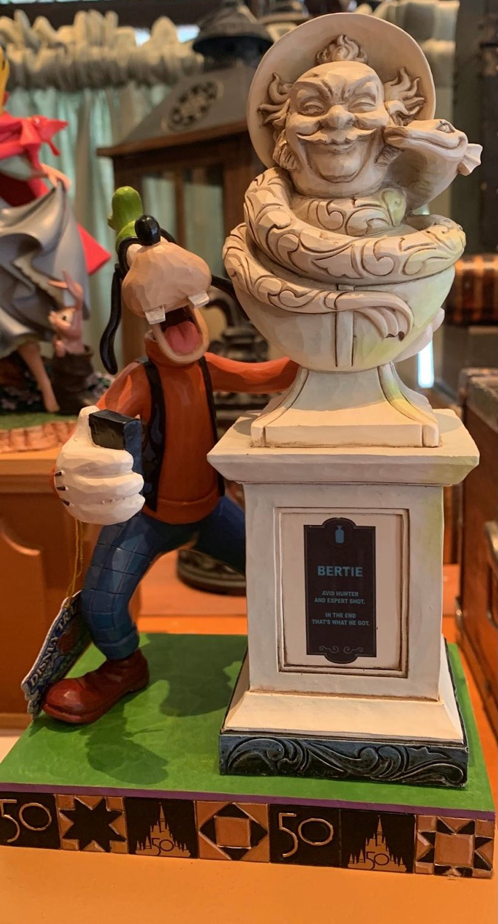 Disney Parks Jim Shore 50th Goofy Haunted Mansion Bertie Figurine New With Box
