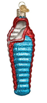 Old World Christmas Sleeping Bag Glass Christmas Ornament New With Box