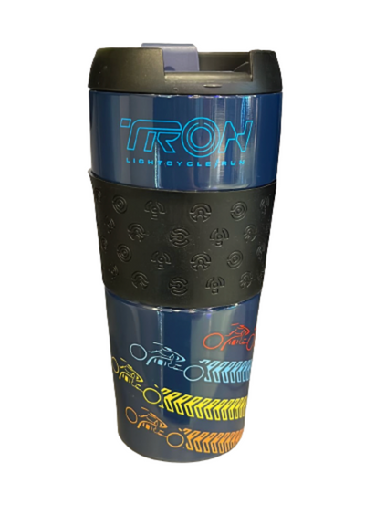 Disney Parks 2023 Tron Lightcycle Run Ride Tumbler Cup with Lid New