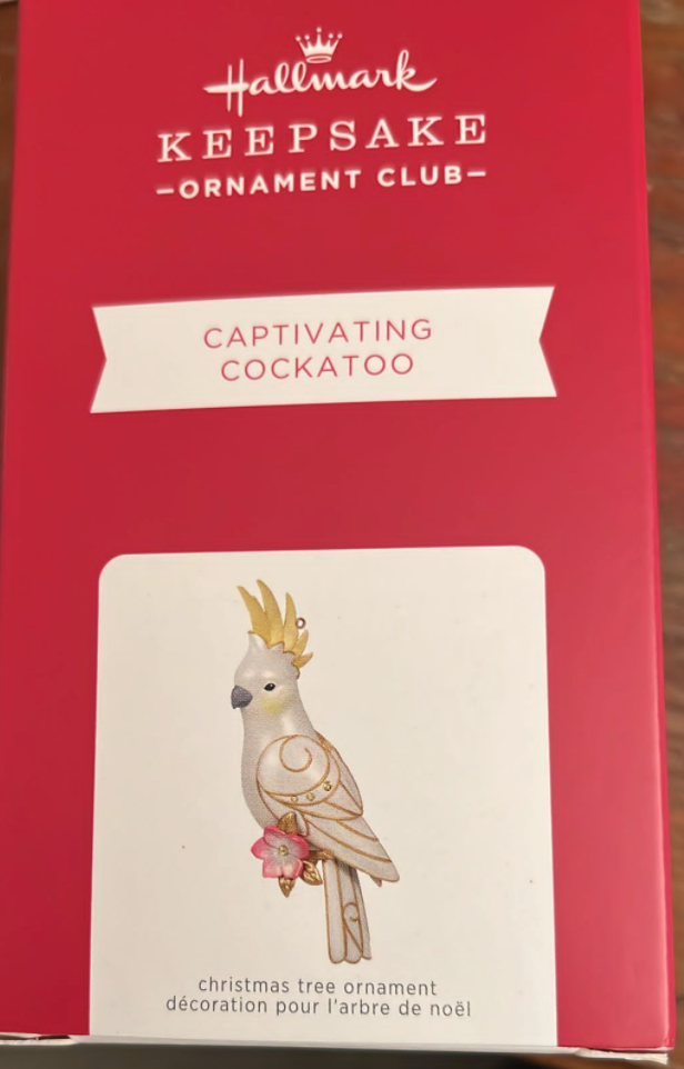 Hallmark Captivating Cockatoo Club Christmas Ornament New With Box