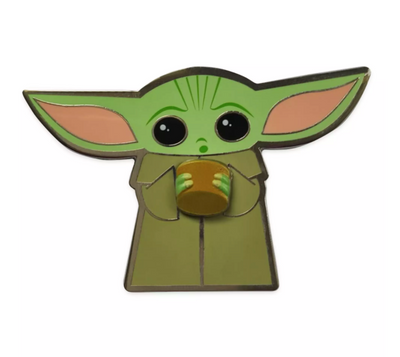 Disney Star Wars Yoda The Mandalorian The Child with Cup Pin Limited New Card