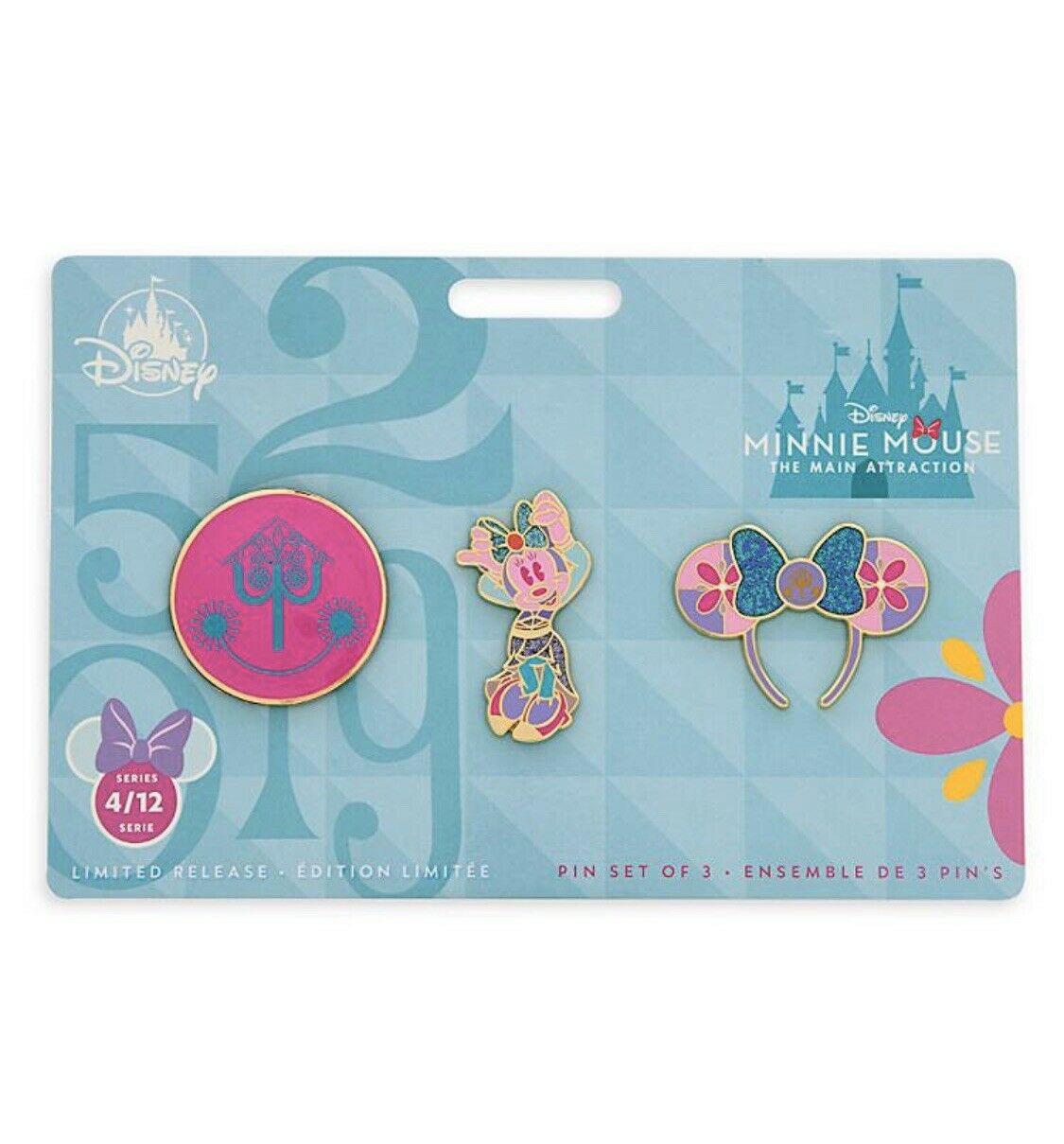 Disney Minnie The Main Attraction It's a Small World Pin Set New Sealed
