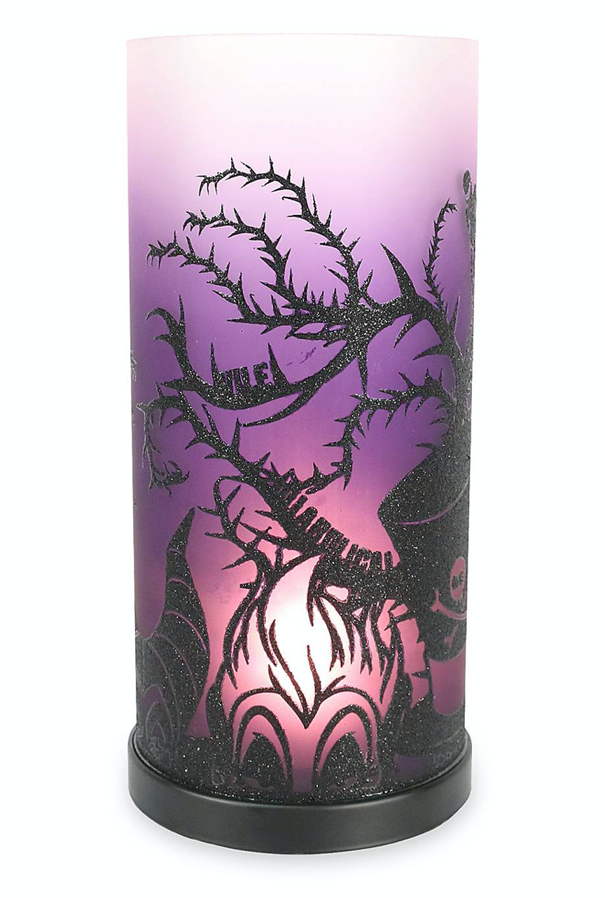 Disney Parks Halloween 2020 Villains Maleficent Glass Candle Holder Light Up New