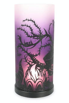 Disney Parks Halloween 2020 Villains Maleficent Glass Candle Holder Light Up New