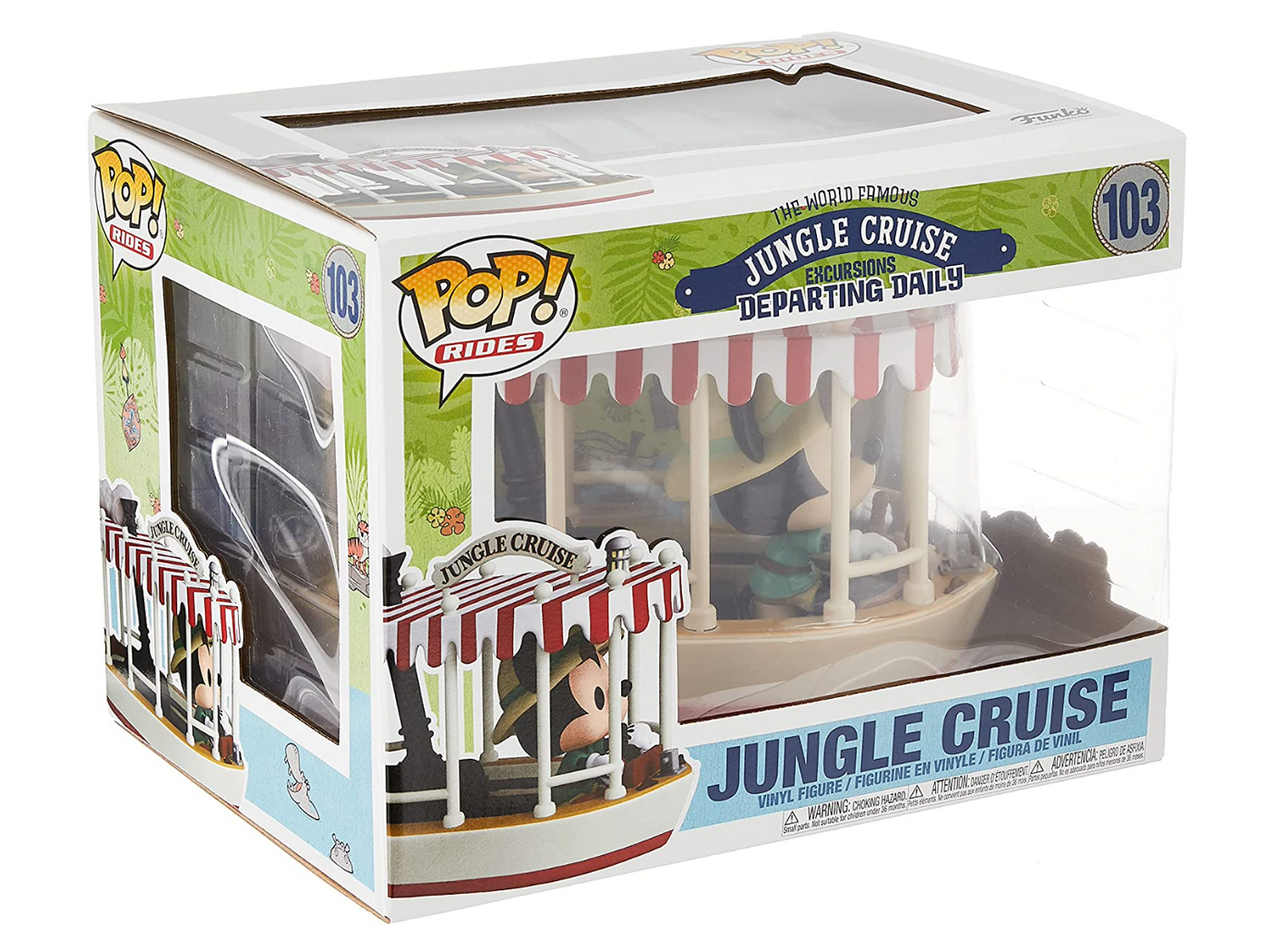 Disney Funko Pop! Rides: Jungle Cruise - Skipper Mickey with Boat New With Box
