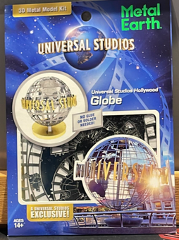 Universal Studios Hollywood Globe Metal Earth Model Kit New Sealed